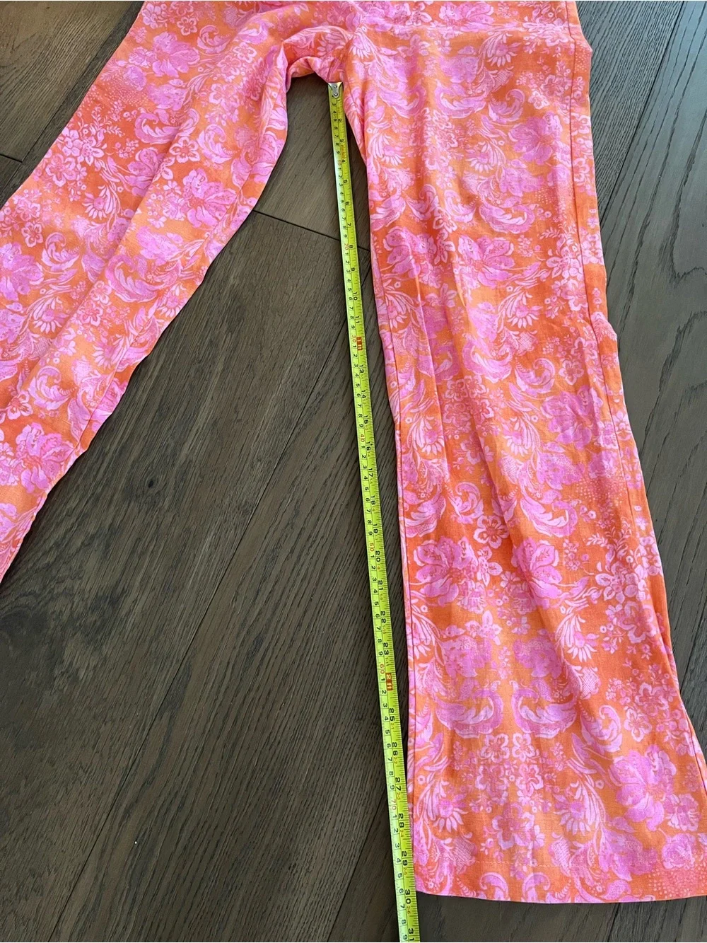 ZARA Floral Two Piece Set Size XS Orange and Pink